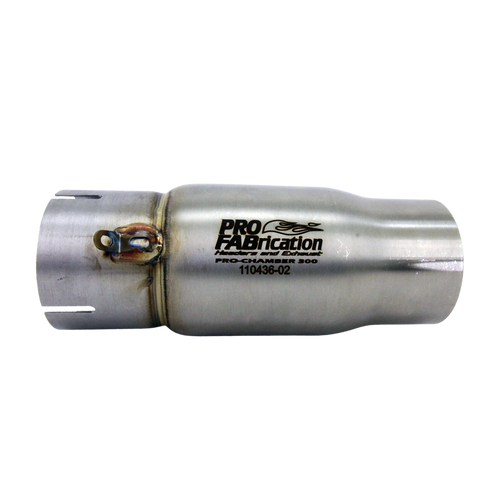 3" stainless anti reversion muffler; crate racing exhaust