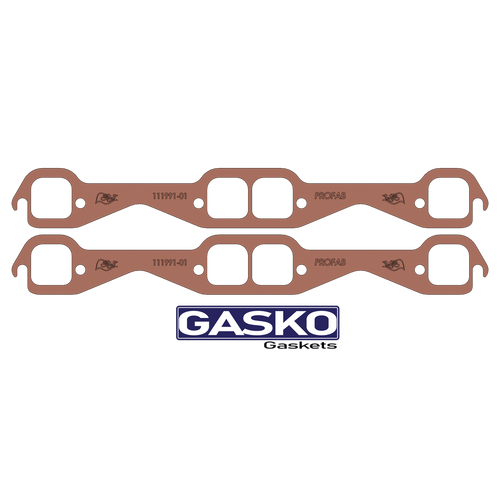 23 Degree, SBC, Small Block Chevy, Copper Gasket, Exhaust Gasket, Best Gasket